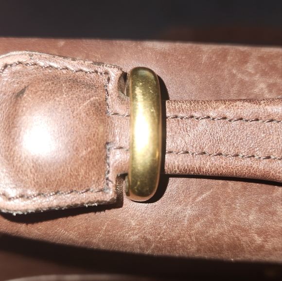 Coach Vintage Brn Leather Messenger Bag Briefcase Gold Hardware G9Z-5265, 15x11 - Picture 7 of 13